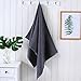Caihong Towels Waffle Weave Drying Cotton Large Bath Towel Set - (4 Pack 27 inch x 55 inch) - Grey Blue