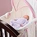 Summer Classic Comfort Wood Bassinet, Bedtime Blossom