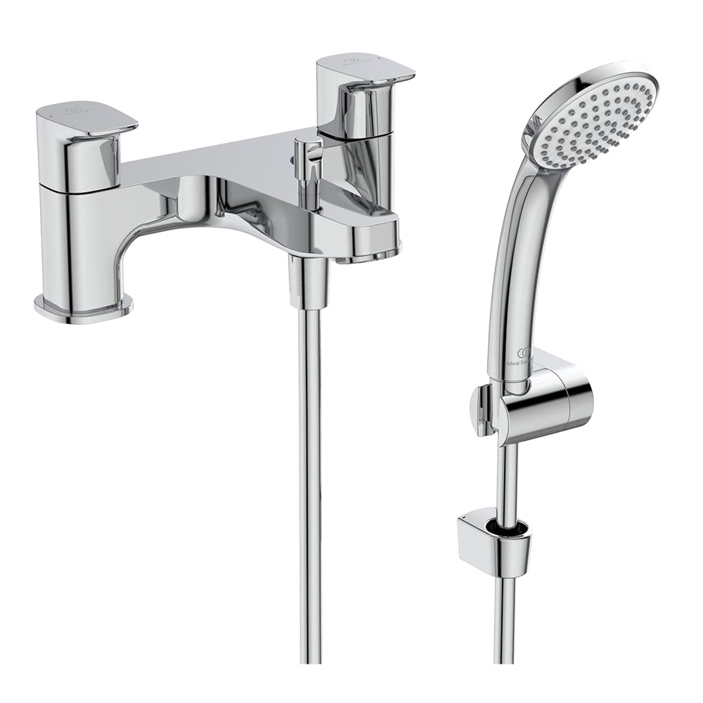 Ideal Standard Ceraplan Dual Control Bath Shower Mixer with Shower Set, Chrome