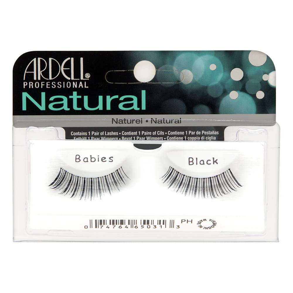 Ardell False Lashes, Natural Strip Lashes, Invisibands Babies Black