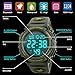Men's Digital Sports Watch LED Military 50M Waterproof Watches Outdoor Electronic Army Alarm Stopwatch Green