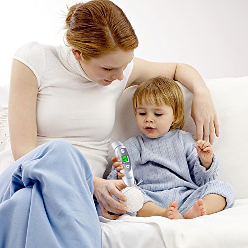 Medical Forehead and Ear Thermometer,Infrared Digital Thermometer, Accurate Temperature Suitable For Baby, Infant, Toddler and Adults, FDA and CE approved