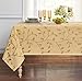 Luxurious Heavy Weight Madison Leaf Embroidered Fabric Tablecloth by GoodGram - Assorted Colors (Gold, 54 in. x 102 in. Rectangle (8-10 Chairs))
