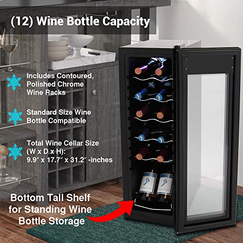 4 Nutrichef+PKCWC120+Refrigerator+White+Countertop+Cooler+Freestanding