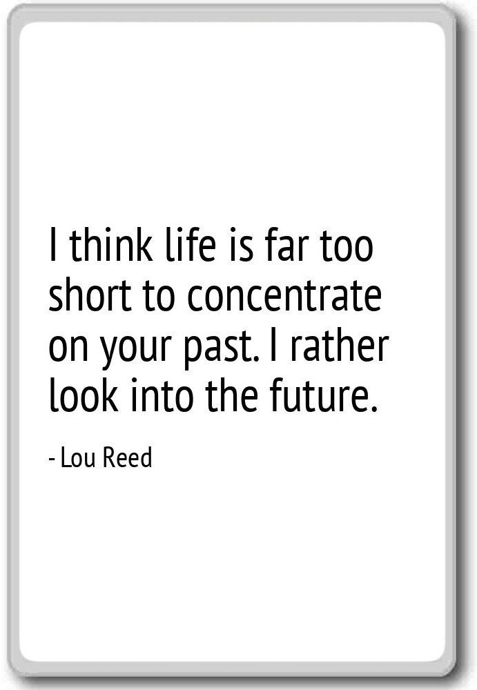 Lou Reed - Imán para nevera con citas con texto en inglés