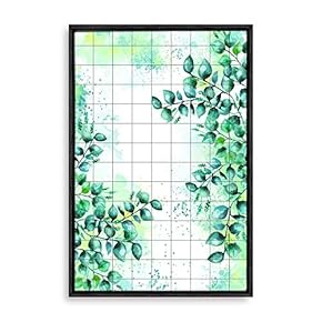 Framed Canvas Home Artwork Decoration Nordic Style Plant Canvas Wall Art for Living Room, Bedroom - 16x24 inches
