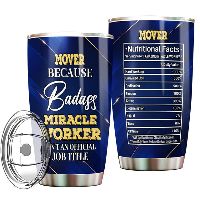 MONIZILUCKY Mover Tumbler Stainless Steel 20oz With