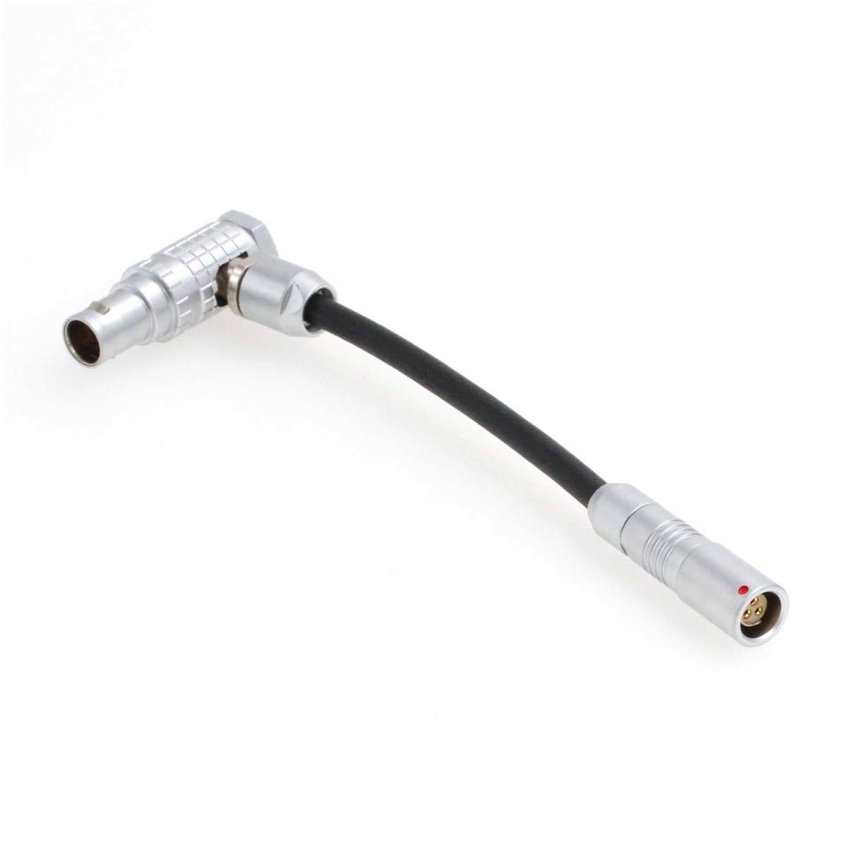 HangTon EXT-RS Adapter for ARRI Alexa Mini and Amira Camera, Short Cable Right Angle 7 Pin to Fischer 3 Pin