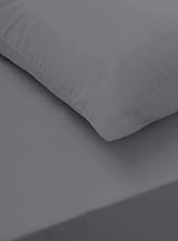 Sapphire Collection 100% Egyptian Cotton Fitted Sheet Grey Single 200TC