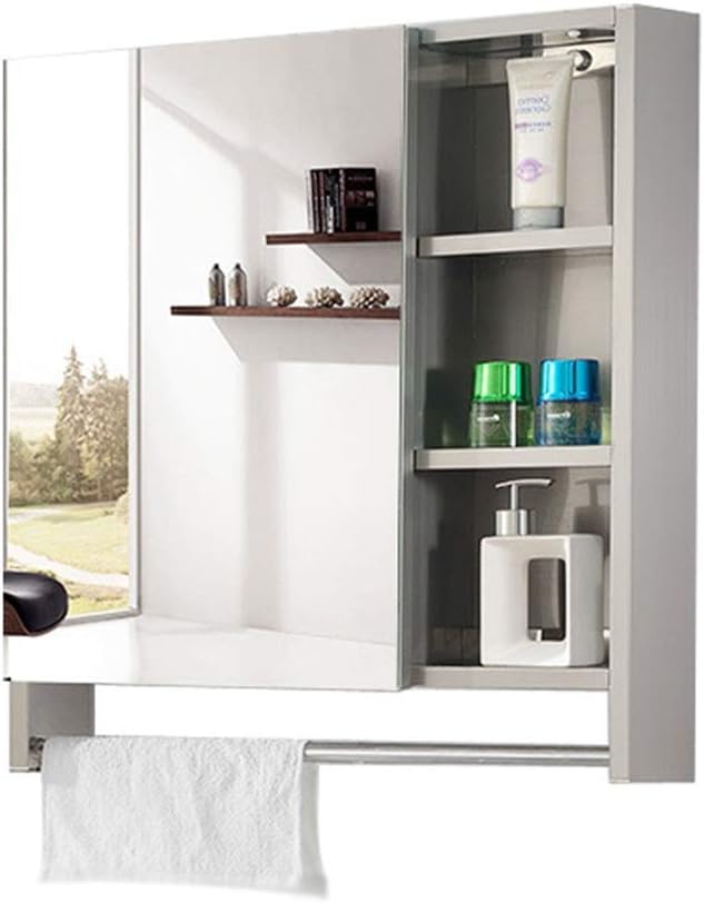 CHENSHJI Dispensadores de Ducha Cuarto De Baño con Espejo De Pared