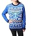 Ugly Christmas Sweater Plus Size Women's Light My Menorah Sweatshirt-XL Ocean Blue