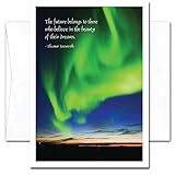Aurora Verde: New Year Holiday Cards - box of 10 cards and envelopes
