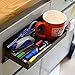 CMS Magnetics Magnetic Tool Tray, 10.75'x4.5'x1.25', Black w/Holding Magnets on Side for Cabinets, Tool Box or Kegerator Fridge | Keg Drip Tray | Beer Taps