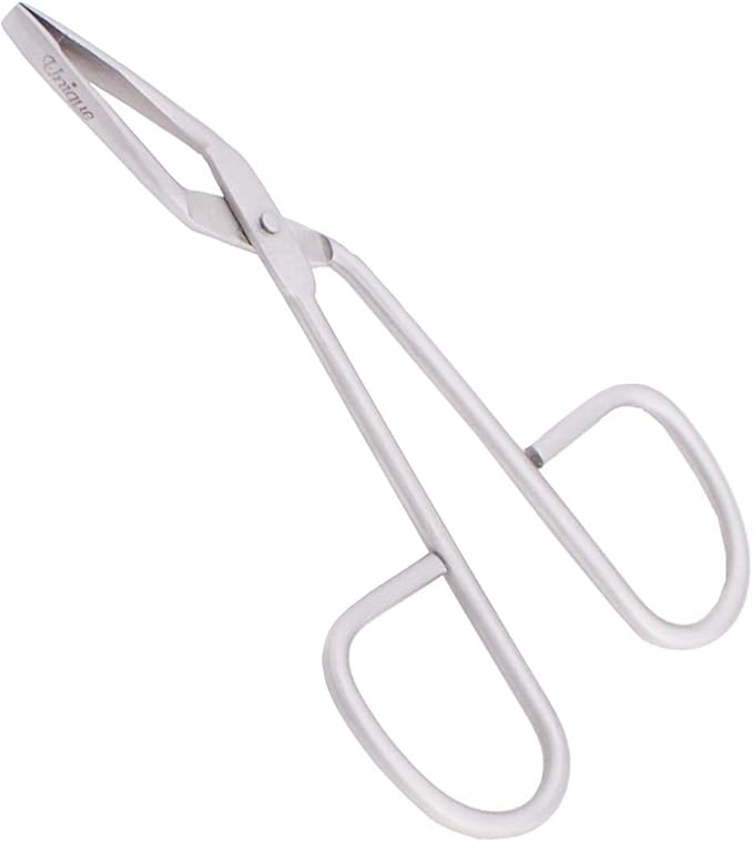 Tweezers Eyebrow Scissor Handle Tweezer Straight Tip, German Stainless Steel, Hair Plucking