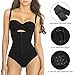 SHAPERX Womens Fajas Colombia Body Shaper Butt Lifter, Black Zipper, Size Large