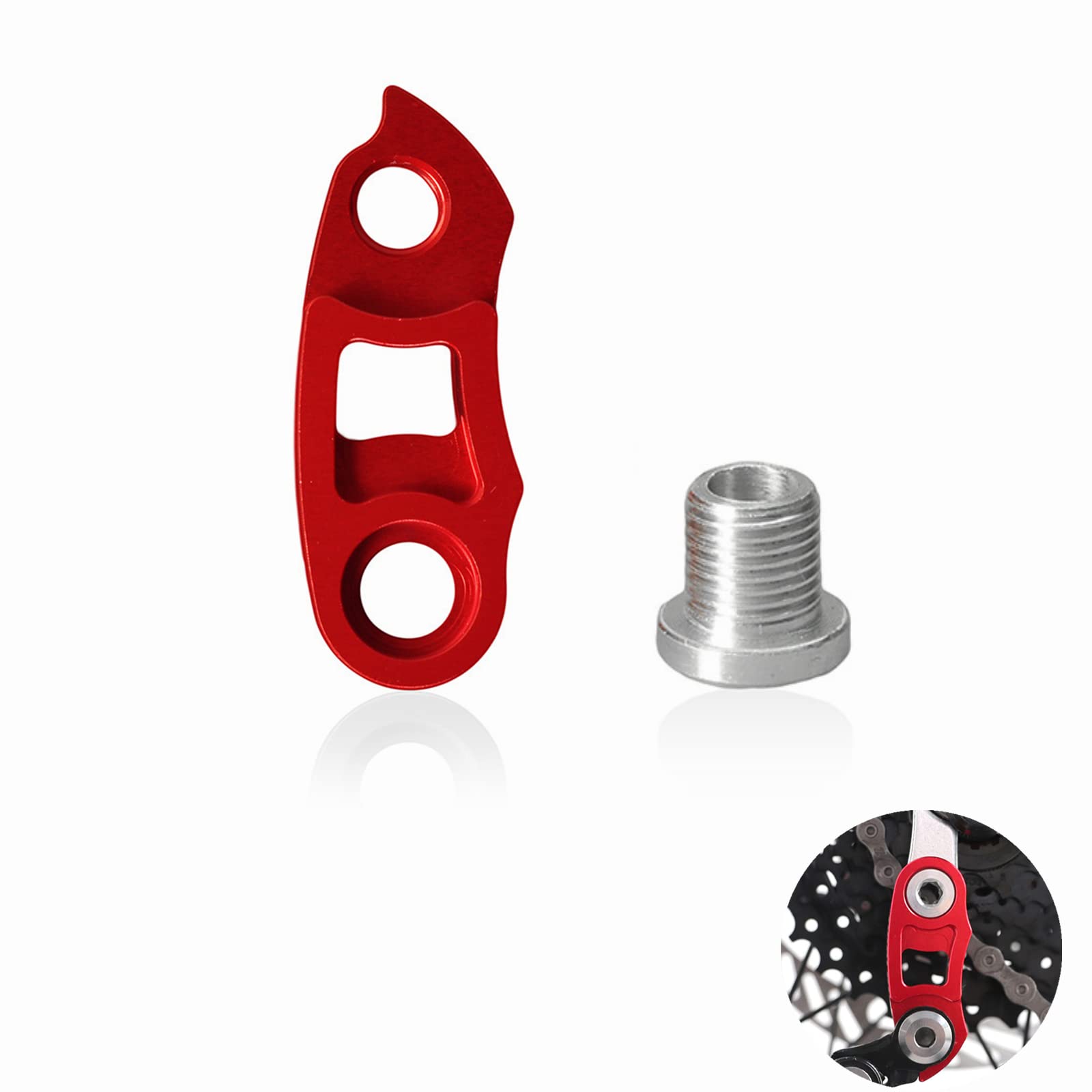 WVRLY Gear Hanger Alloy Rear Derailleur Hanger Extension Bicycle Rear Derailleur Extender Derailleur Accessory for Mountain Bikes Road Bikes