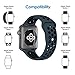 Watch Band 42mm, YooTek Soft Silicone Replacement Band with Quick Release for Apple Watch 3/2/1/Edition, 2 Pack with free iWatch screen Protector(Black/Gray + Blue/Black)
