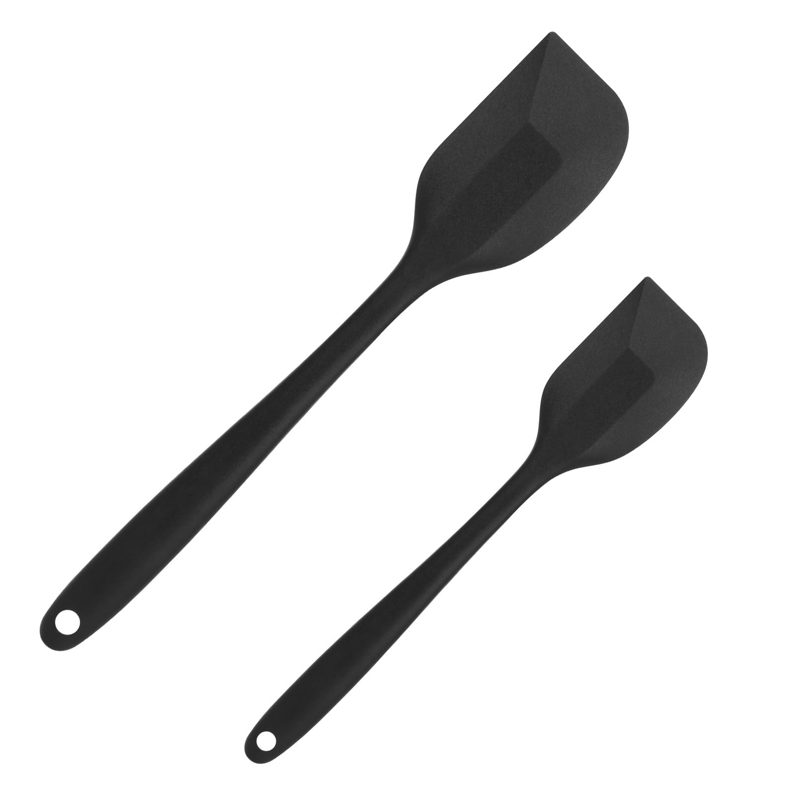 lohey Silicone Spatula, 2PCS Silicone Kitchen Utensils, Heat Resistant Rubber Spatula Set, Heat Resistant Small Silicone Spatulas for Cooking, Baking and Mixing