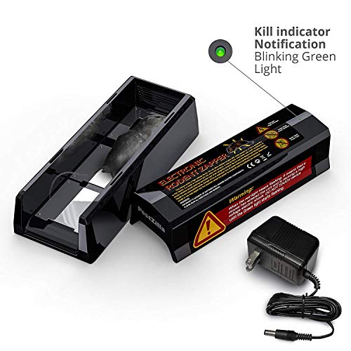 PestZilla™ Electronic Rodent Trap - Powerful, Easy and Safe Way to Kill Rats, Mice and Squirrels