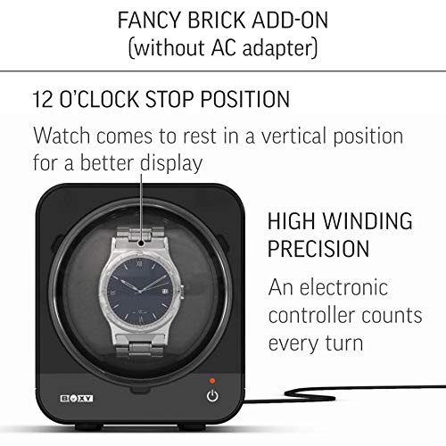 Fancy Brick Stackable Watch Winder Add-On (Without AC Adapter) (Blue)