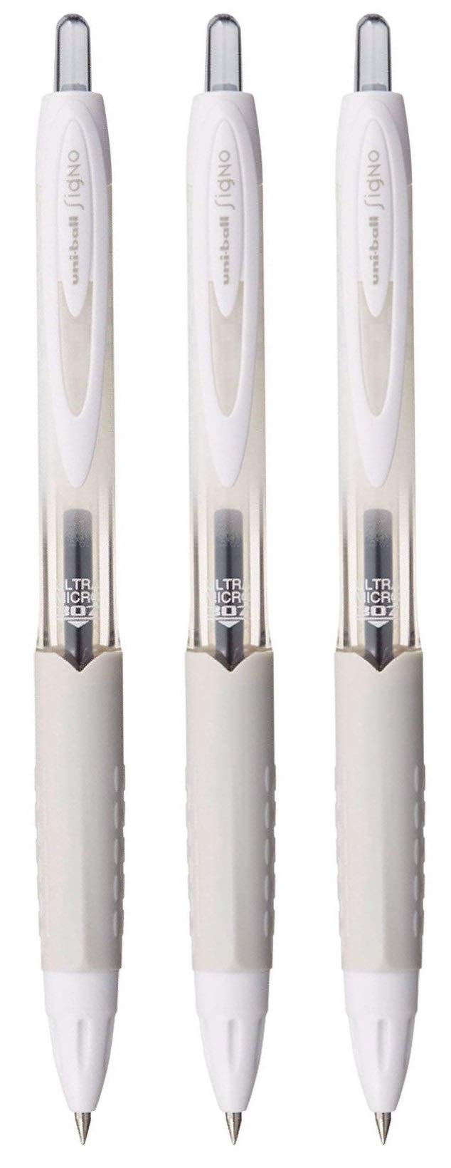 Set of 3 - Signo Ballpoint Pen UMN307.38 Black 0.38 mm