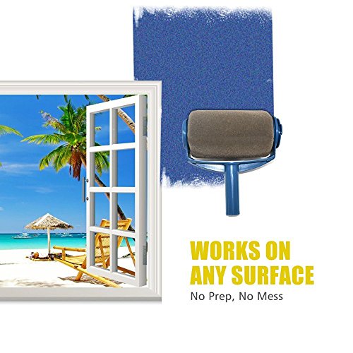 Paint Roller Brush Kit Pro, Wall Painting Handle Tool with Paint Runner