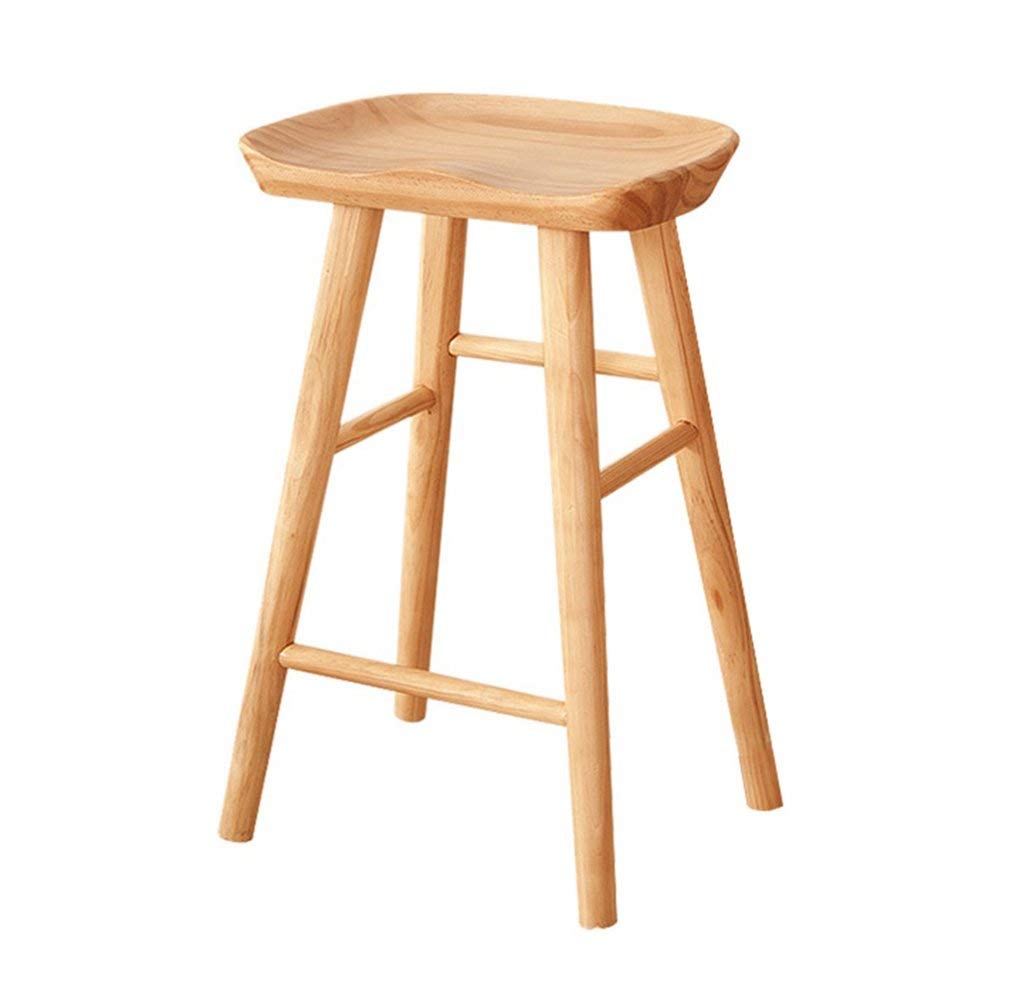 Amazoncom Simple Wood High Stool Bar Kitchens Dining Chair