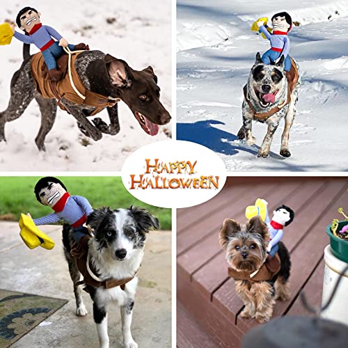 Dog Costume Pet Costume Pet Suit Cowboy Rider Style (Medium) in
