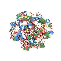 KATERT Christmas Erasers, Holiday Eraser, 120+ Pcs, Amazing Kids Students Gift, Party Prizes Favors, 4 Box