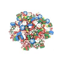 KATERT Christmas Erasers, Holiday Eraser, 120+ Pcs, Amazing Kids Students Gift, Party Prizes Favors, 4 Box