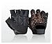 MESH WEIGHT LIFTING GEL PADDED LEATHER GLOVES TRAINING CYCLING GYM BLACK S-004P