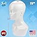 male Styrofoam Foam Mannequin Head 15