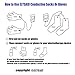 1 Pairs Conductive Massage Socks physiotherapy electrotherapy electrode Sock