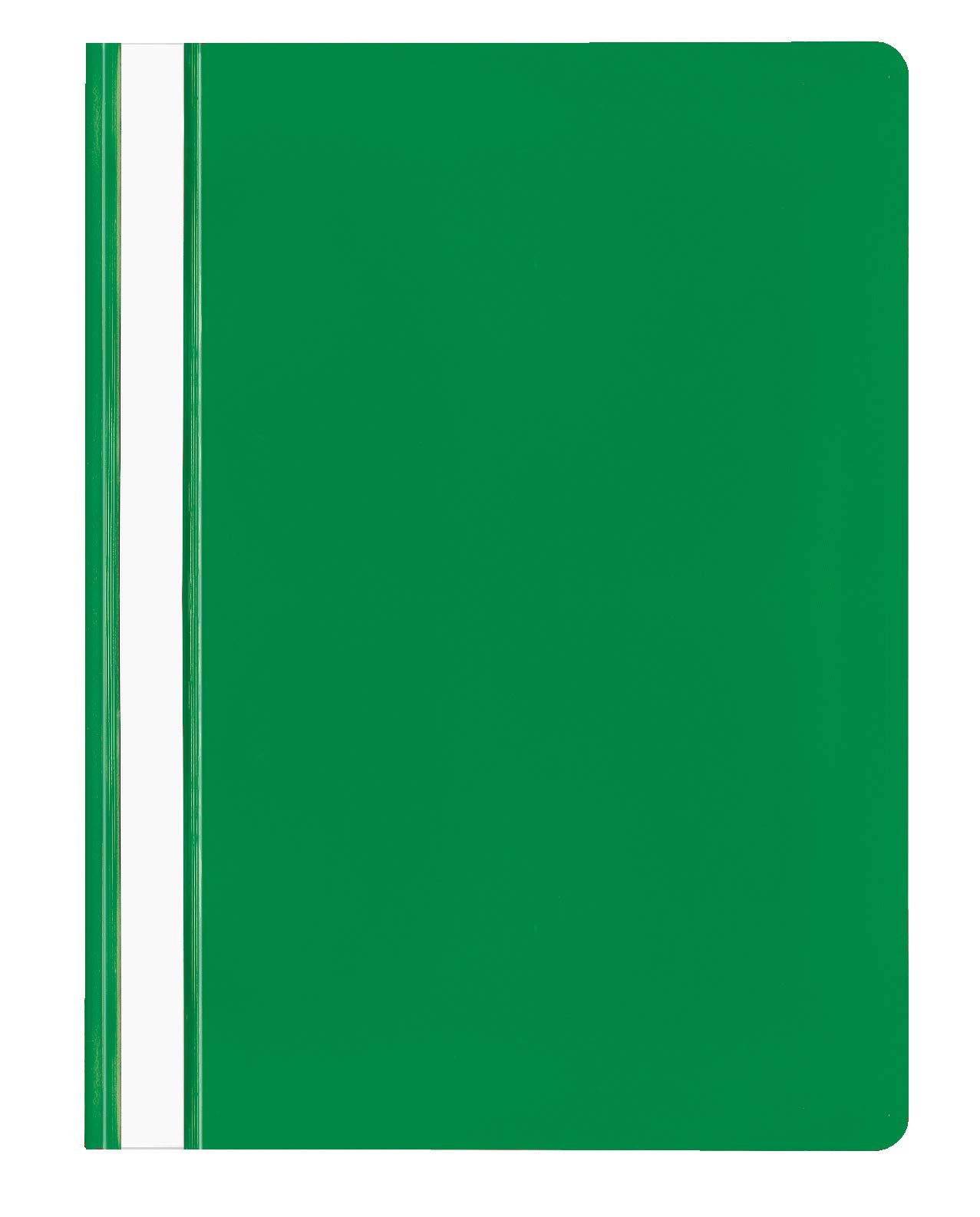 VELOFLEX 4748040 File Folder DIN A4 Polypropylene Transparent Cover with Labelling Strips Green Pack of 20