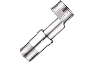 miduoidn Household Claw Foot Bathtub Faucet Adapter Adjustable Length Easy to with Water Intake Pipe Angled Curved Functional