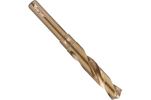 Vearter 5/8'' Twist Drill Bit, HSS M2 Quick Change Jobber Drill Bit with 1/2'' Round Shank, 118 Degree Split Point, Ideal for