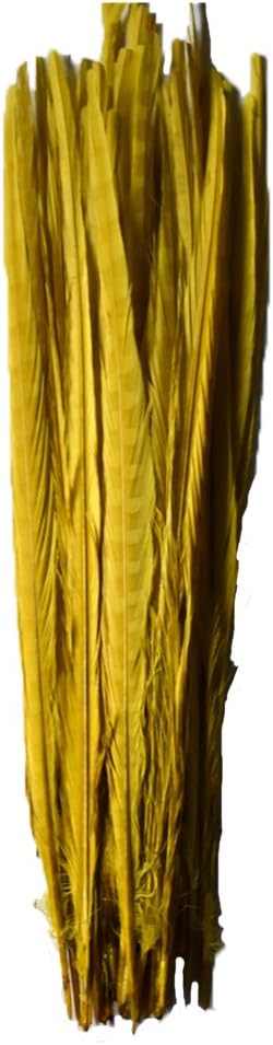 Everyshine Long 18-20 inches Pheasant Tail Feather (Yellow)