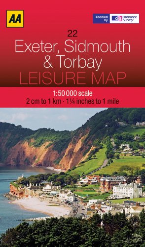 Leisure Map Exeter, Sidmouth & Torbay (AA Leisure Maps)