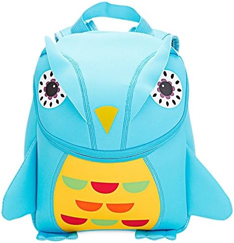 EoCot Cute Kid School Bag 3D Cartoon Owl Animal Backpack Blue