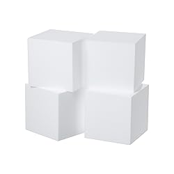 Crafare 4 Pack Craft Foam Blocks 6x6x6inch
