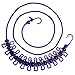 Travel Elastic Clothesline Yazer Portable Windproof Clothesline Rope with Adjustable Anti-Skid 12 Pcs Clothespin for Outdoor and Indoor (Purple)
