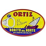 Ortiz Bonito Del Norte Tuna In Olive OIl 3.95 oz Oval Tin (Spain) 12 pack