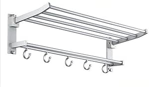 JXYSFS Toallero, habitación de Aluminio, Doble toallero ...