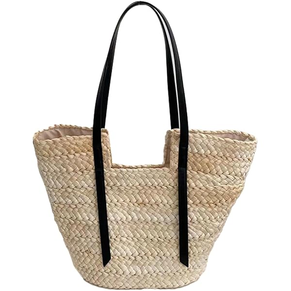 thumbnail image 2 of QZUnique Women's Straw Bucket Bag - Large Woven Tote Handbag With Top Handle, Natural Rattan 2 of 10