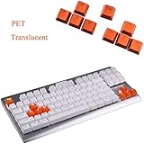 RUNSTAR 9 Keys/Set Orange 9 PBT Keys Backlit Translucent Keycaps For Cherry MX Mechanical Keyboard