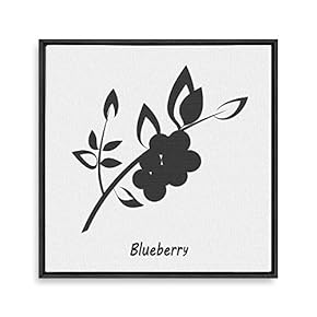 Framed Canvas Wall Art for Living Room, Bedroom Nordic Style Plants Theme Canvas Prints for Home Decoration Ready to Hang - 16x16 inches