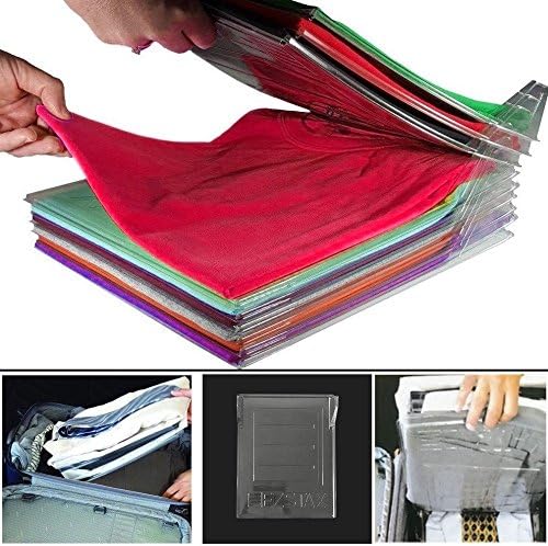 Siddhi Collection T-Shirt Organizing System Clothing Organization 10 Regular Storage Closet Shelves Suitcase Shelf Dividers