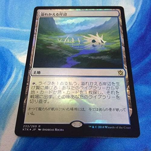 Amazon Co Jp Mtg Foil 溢れかえる岸辺 Flooded Strand Ktk 土地r 日本語版 ホビー 通販
