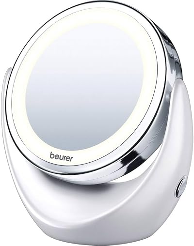 Beurer BS49 Illuminated Vanity Mirror 5x Magnification LED Cosmetic Makeup