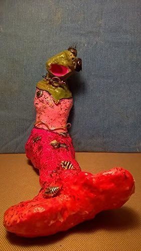 Miss Santa Rosa. Valentine Sea Monster Charm Mermaid. A unique, one of a kind, hand sculptured gift. Perfect for the love in your life that sees the glass as half full.